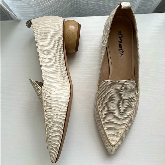 Jeffrey Campbell Shoes - Jeffrey Campbell | Viona Cream Pointed Loafers